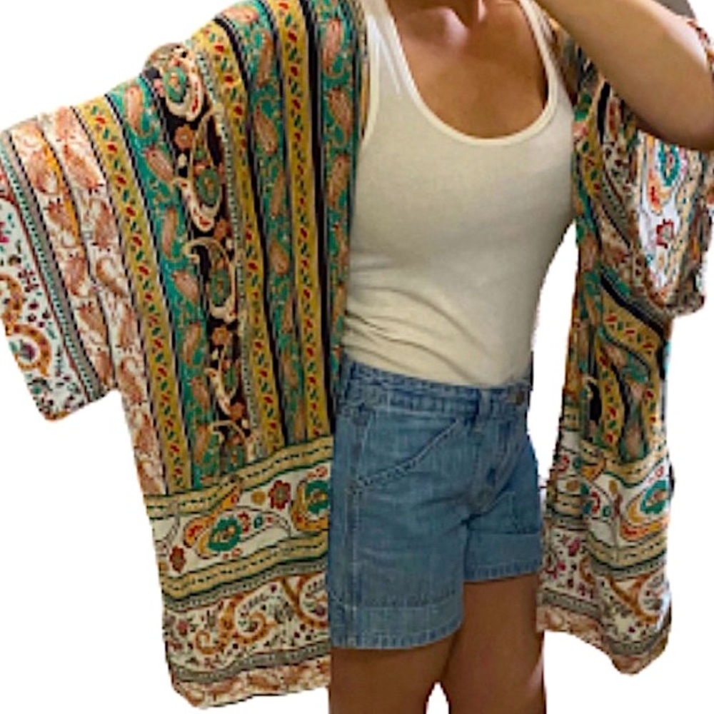 ITRO Multicolor Boho Print Kimono Large